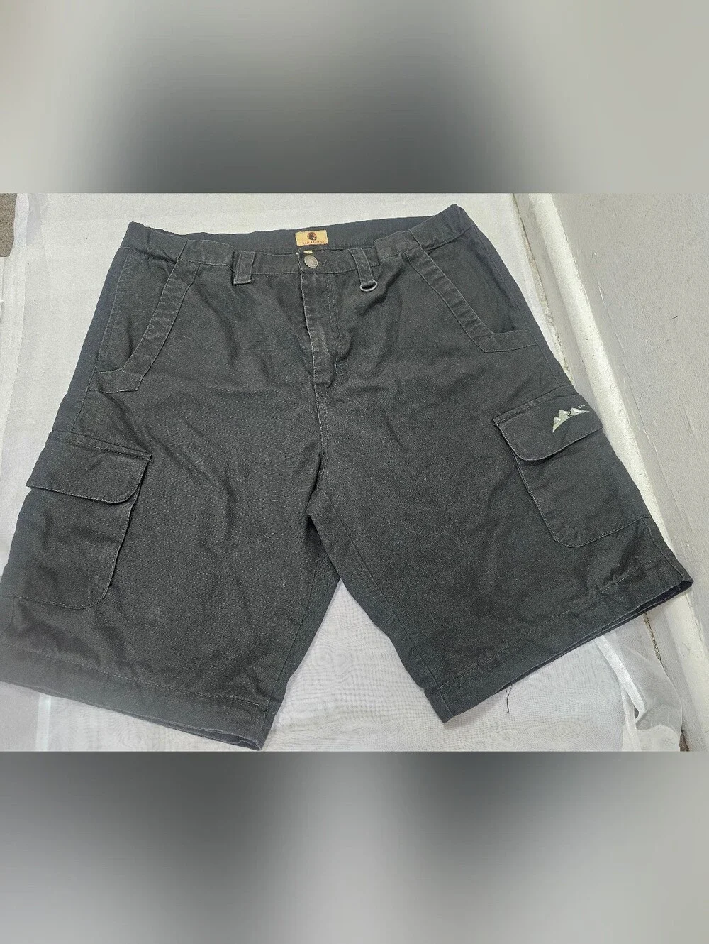 Trail Life USA Men’s Black Ripstop Cargo Shorts Pockets Size XL